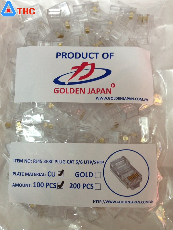 Hạt mạng RJ45 Cat5e GoldenJapan